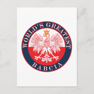 Das größte Babcia der Welt Postkarte