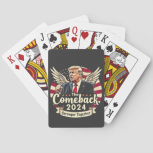 Das größte Comeback 2024 Stärker zusammen Trump Spielkarten