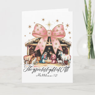Das größte Geschenk aller Geburt Jesu Christlich Karte