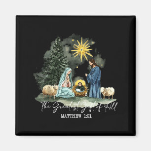 Das größte Geschenk aller Weihnachten Xmas Geburt Magnet