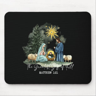 Das größte Geschenk aller Weihnachten Xmas Krippe Mousepad