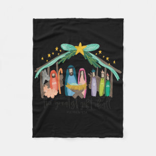 Das größte Geschenk für alle Weihnachten Jesus Geb Fleecedecke
