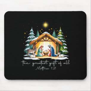 Das größte Geschenk für alle Weihnachten Jesus Geb Mousepad