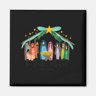 Das größte Geschenk für alle Weihnachten Nativität Magnet