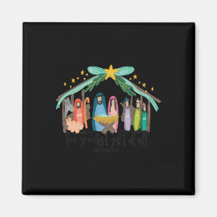 Das größte Geschenk für alle Weihnachts-Nativität Magnet