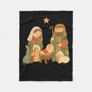 Das größte Geschenk überhaupt Krippenszene Jesus M Fleecedecke
