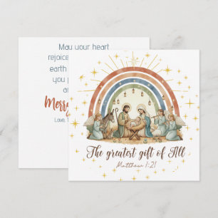 Das größte Geschenk von allen Weihnachtskarte zur