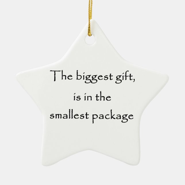Das größte Geschenkszenario Keramik Ornament (Vorne)