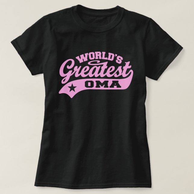 Das größte Oma der Welt T-Shirt (Design vorne)
