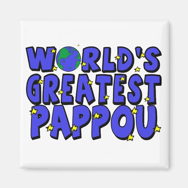 Das größte Pappou der Welt Magnet (Vorne)