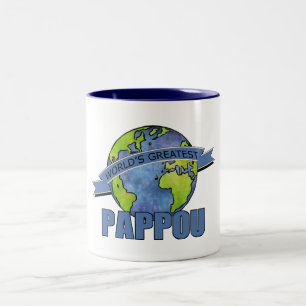 Das größte Pappou der Welt Zweifarbige Tasse