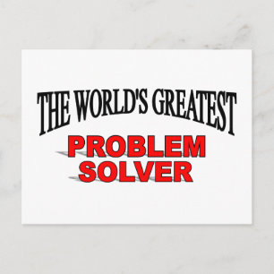 Das größte Problem der Welt Postkarte