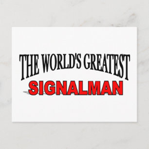 Das größte Signalman der Welt Postkarte