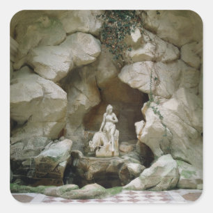 Das Grotto der Laiterie de la Reine Quadratischer Aufkleber