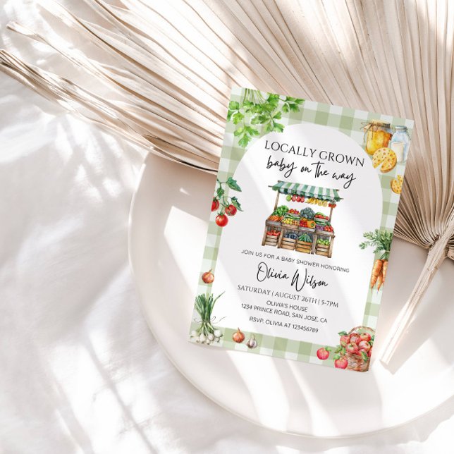 Das "Grown Baby" auf dem "Way-Rustic Farm Theme" Einladung (Von Creator hochgeladen)