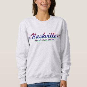Das grundlegende Sweatshirt Nashville-Musik-Stadt