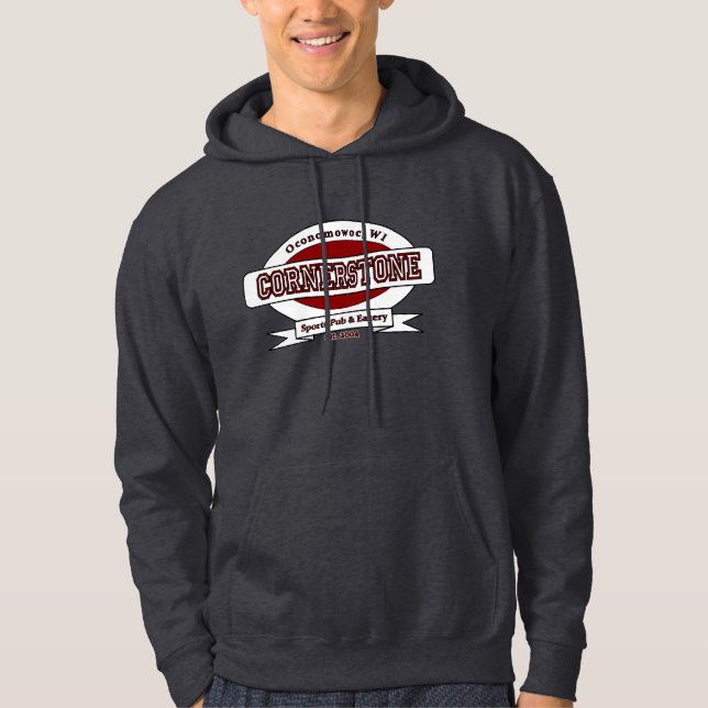 Das Grundstein-Logo Hoodie (Vorderseite)