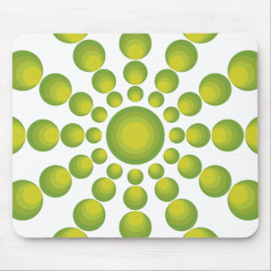 Das grüne Design der 70er Jahre Mousepad