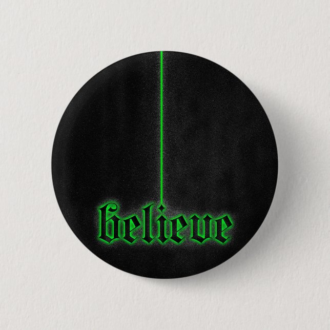Das grüne Glühen glauben Button (Vorderseite)