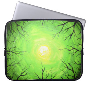Das grüne Licht des Waldes Laptopschutzhülle