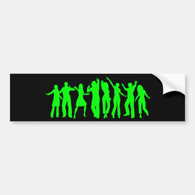 Das grüne Party Autoaufkleber (Vorne)