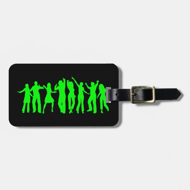 Das grüne Party Gepäckanhänger (Vorderseite horizontal)