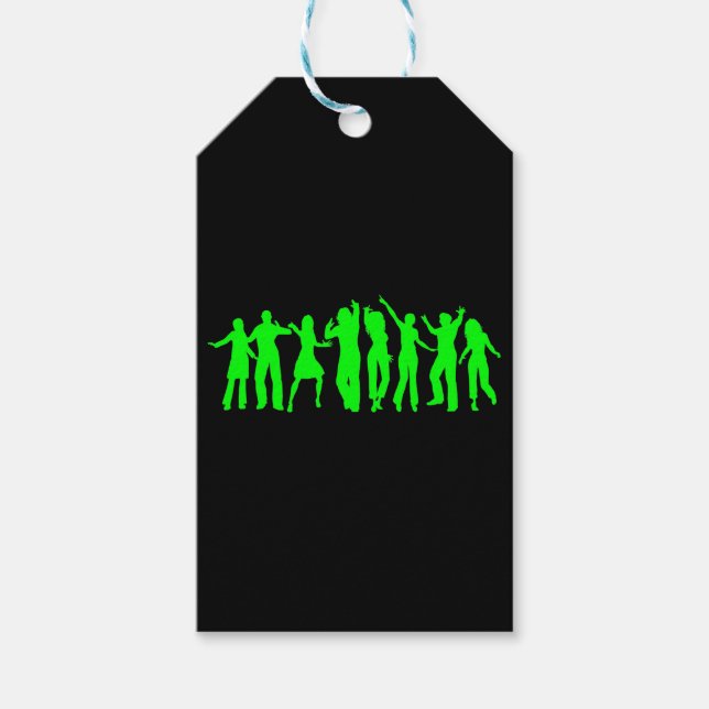 Das grüne Party Geschenkanhänger (Vorderseite)