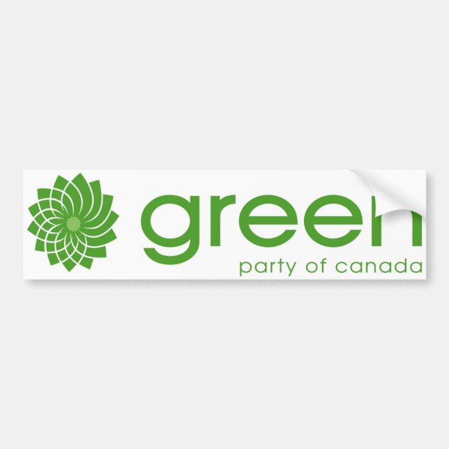 Das grüne Party von Kanada-Logo Autoaufkleber (Vorne)