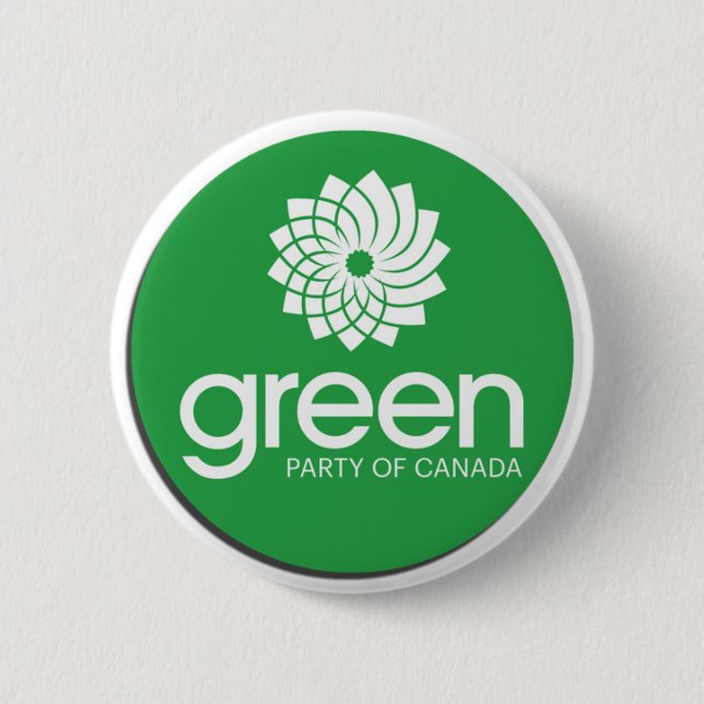 Das grüne Party von Kanada-Logo Button (Vorderseite)