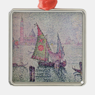 Das grüne Segel, Venedig, 1904 Silbernes Ornament