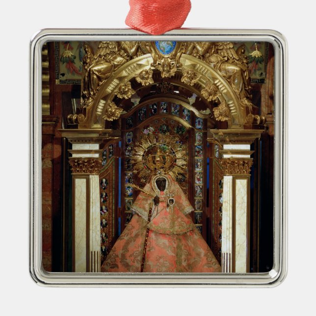 Das Guadalupe Madonna Silbernes Ornament (Vorne)