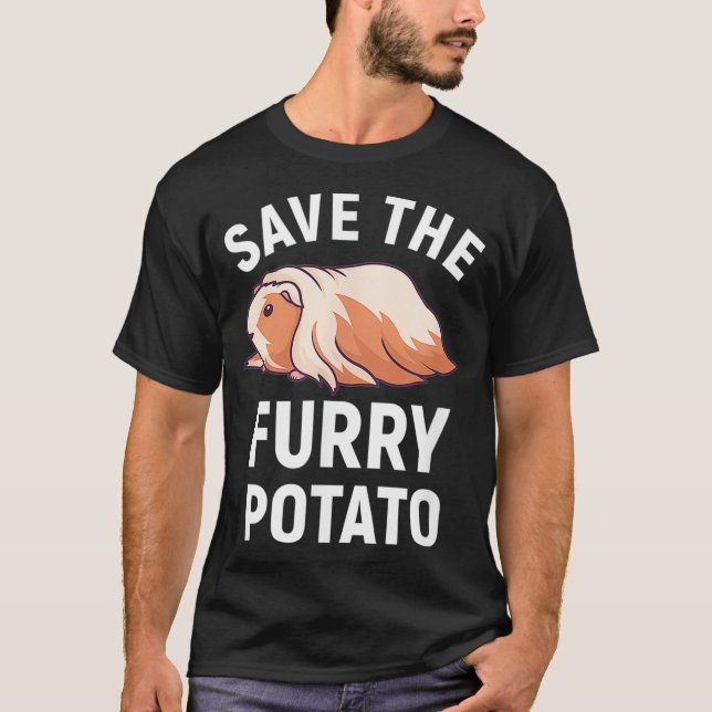 Das Guinea Pig-Lover-Geschenk für Furry Potato ger T-Shirt (Vorderseite)