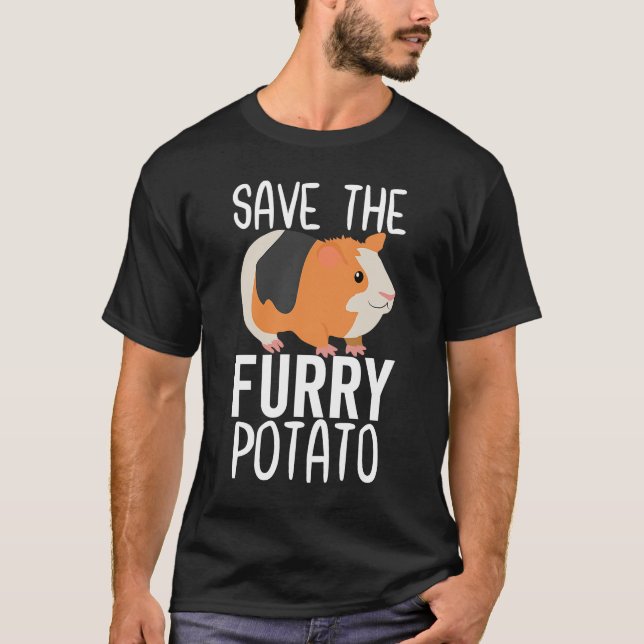 Das Guinea-Schweinefleisch von Furry Potato gerett T-Shirt (Vorderseite)