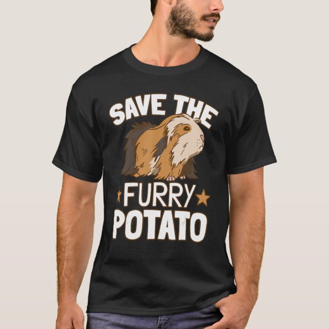 Das Guinea-Schweinefleisch von Furry Potato gerett T-Shirt (Vorderseite)