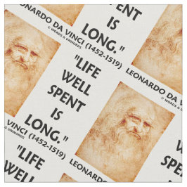 Das gut verwendete Leben ist langes Leonardo da Stoff