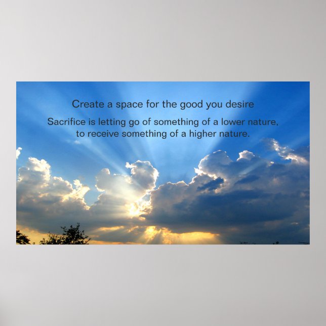 Das Gute, das du Poster willst (Vorne)