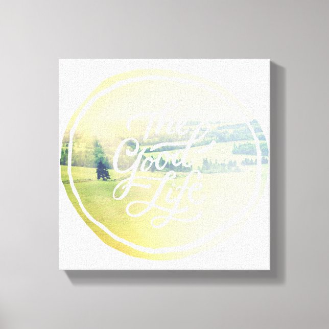 Das gute Leben 2 Leinwanddruck (Vorderseite)