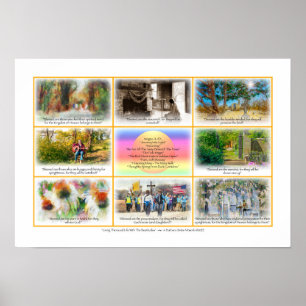 Das gute Leben mit dem Beatitudes-Poster Poster