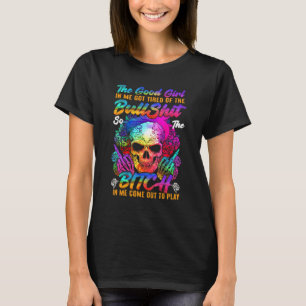 Das gute Mädchen in mir tätowiert Totenkopf Rose a T-Shirt