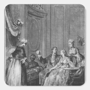 Das gute Omen Quadratischer Aufkleber