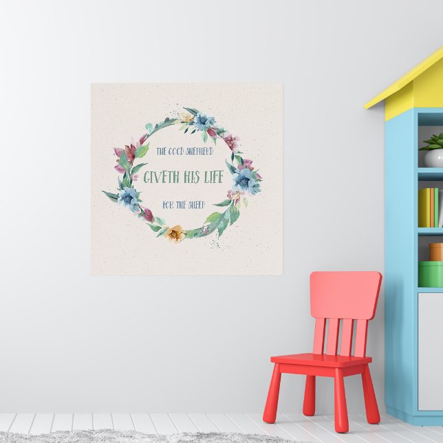 Das gute Schäferposter der Blume Poster (Kinderzimmer 1)