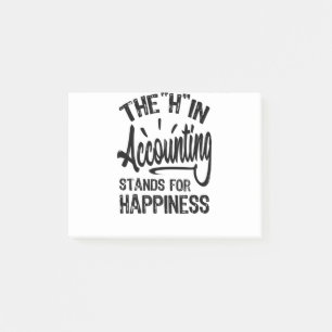 Das H in der Buchführung steht für Glück Post-it Klebezettel