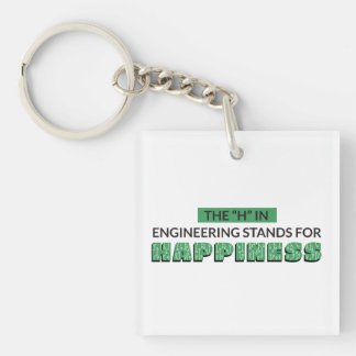 DAS H IN DER ENGINEERING STEHT FÜR GLÜCKLICHKEIT SCHLÜSSELANHÄNGER