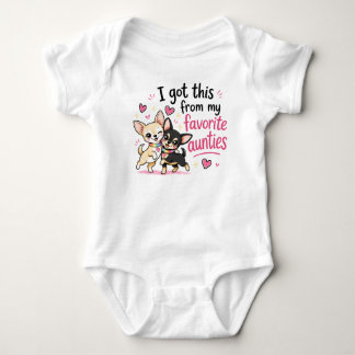 Das habe ich von meiner Lieblingstante Onesie Baby Strampler