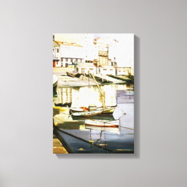 Das Hafenbecken /A Hafenbecken ,(Zu Coruña) ,(Zu Leinwanddruck (Vorderseite)