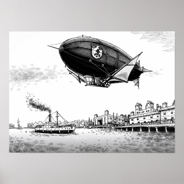 Das Hafenplakat Poster (Vorne)