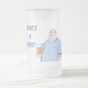 das halbe Liter des Bergwerkes ein Mattglas Bierglas