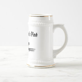 Das halbe Liter des Ploughmans Bierglas