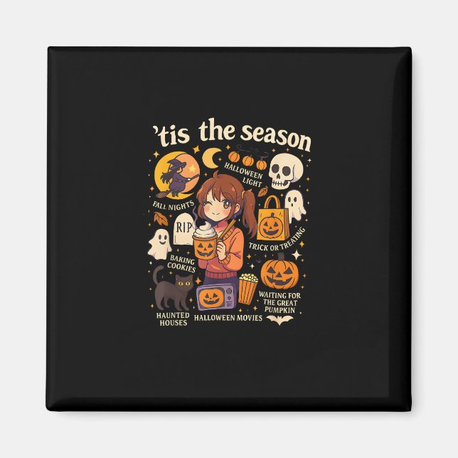Das Halloween-Anime-Icons-Design der Saison Magnet (Vorne)