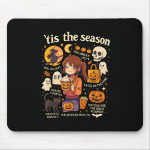 Das Halloween-Anime-Icons-Design der Saison Mousepad